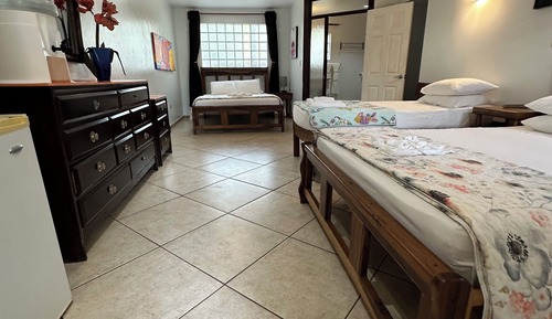 Comfort Room, Multiple Beds, Refrigerator, Courtyard Area