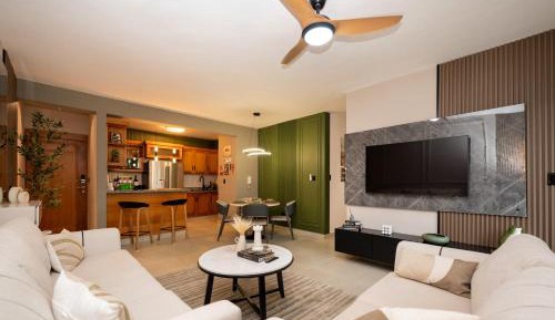 Three-Bedroom Premium Apartment with Balcony