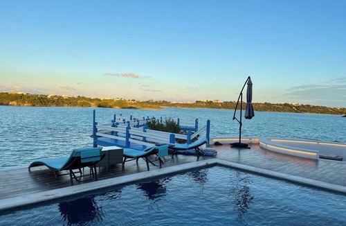 Ocean Point Villa | Villa Patina—True TC Islands style with private dock and beach on Chalk Sound