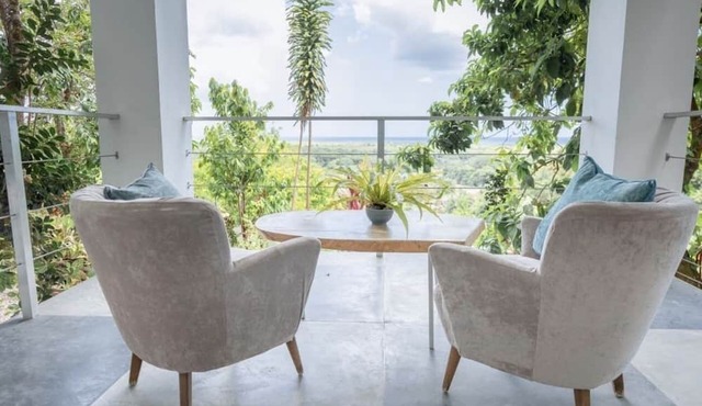 Villa Fede Río San Juan piscina agua caliente y vista al mar y la montaña