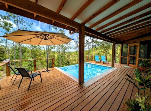 Elevated Off Grid Villa Private Pool waterfall