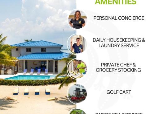 South Gull - 5 Bedroom Beachfront Villa w Large Pool Staff